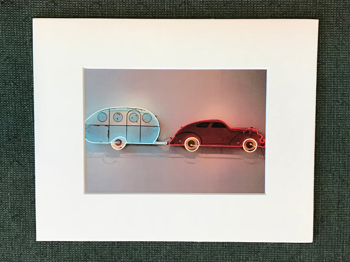 Print: Car and Travel Trailer
