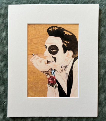 Print: Johnny Cash Day of the Dead