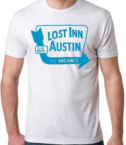 Lost Inn Austin T-shirt: Heather White