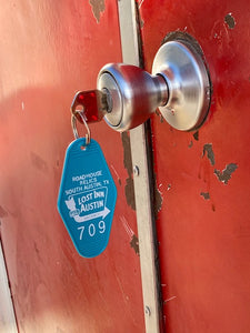 Lost Inn Austin Motel keychain